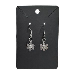 Handmade Silver Flower Earrings